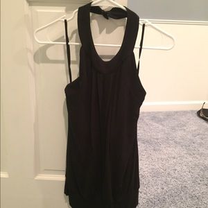 Black halter top