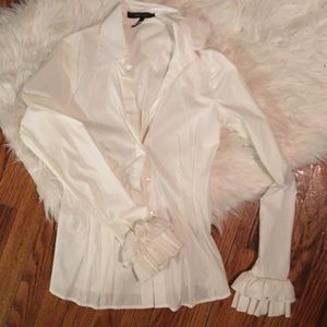 Classic BCBG white dress shirt