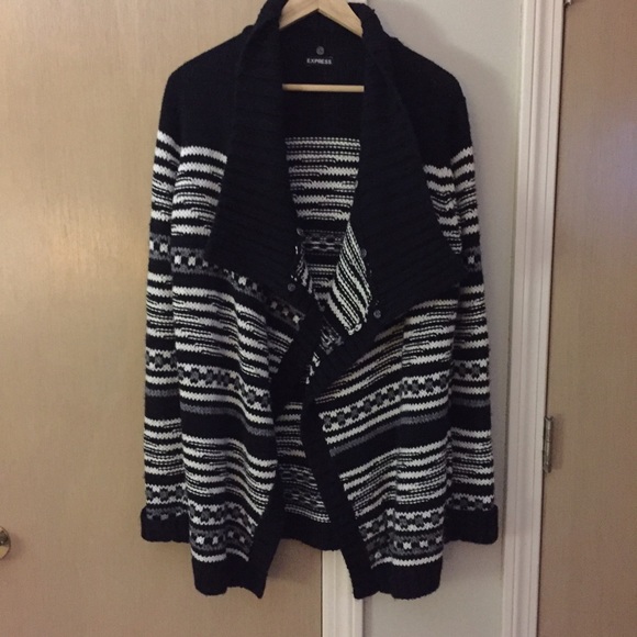Express fly away fair isle cardigan