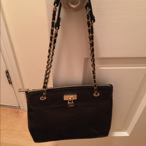 New DKNY leather shoulder/cross body bag