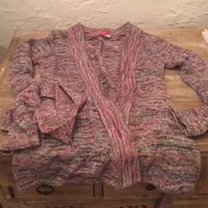 H&M Marled Wrap Sweater With Belt