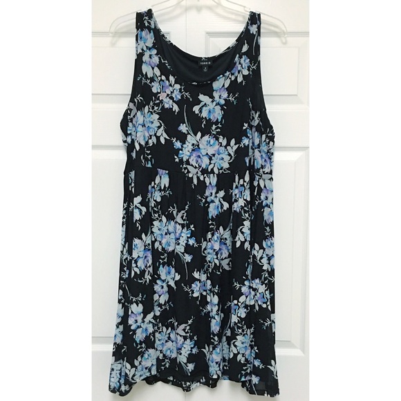 Flower print skater dress
