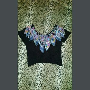 Graffiti style half shirt