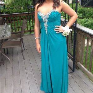 Teal Prom Dress