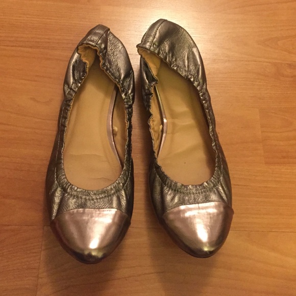 Bronze colored flats