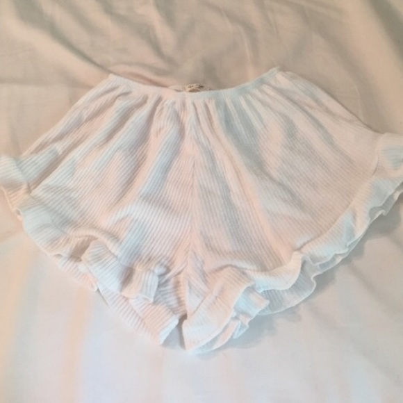 white vodi shorts