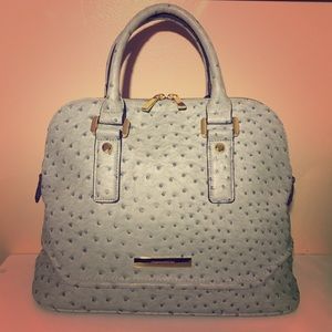 Ivanka Trump Ostrich-Embossed Faux Leather Satchel