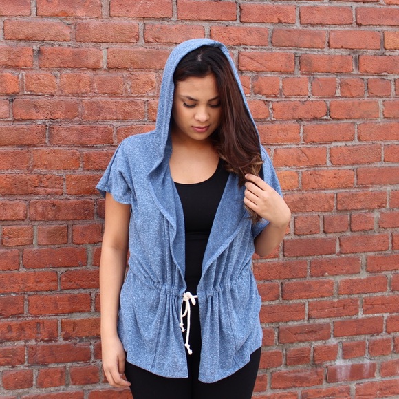 Soft blue hoodie