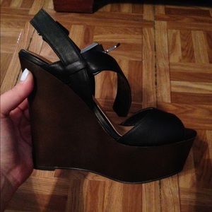 Black Call It Spring wedges