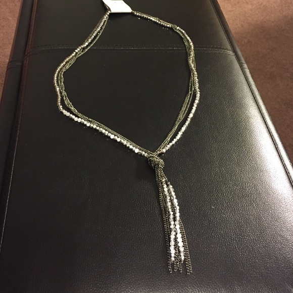 Beaded and Chain Necklace - Picture 1 of 3