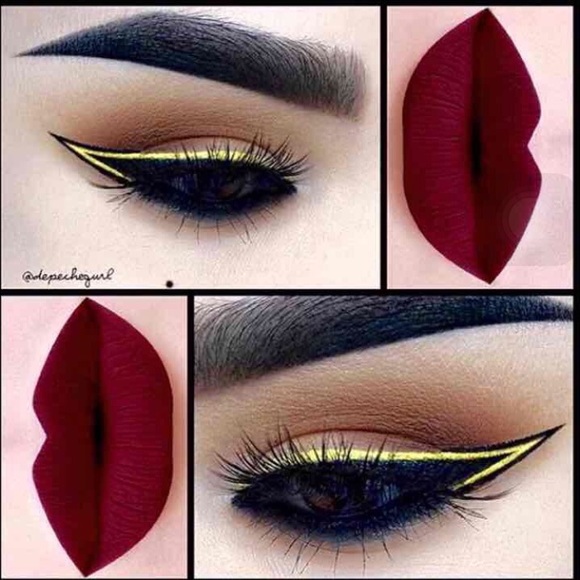 maroon matte lipstick