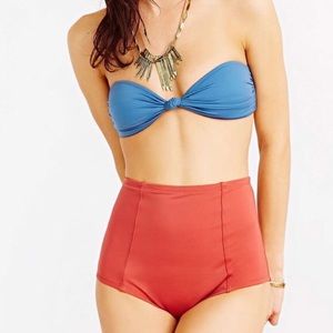 Burnt Orange High Waist Bikini Bottoms