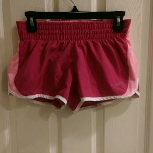 Nike dri fit shorts pink size small