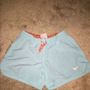 Blur Nike running shorts
