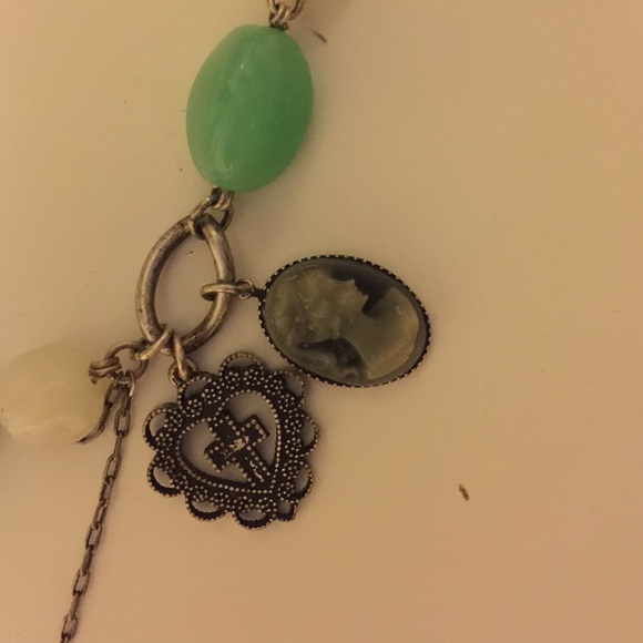 Sterling silver with colorful stones necklace!!! - Picture 2 of 4