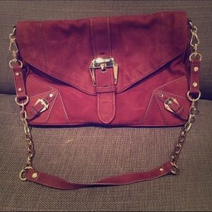 Suede Burgundy Rebecca Minkoff Shoulder Bag