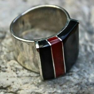 Ring original design 950 silver handmade