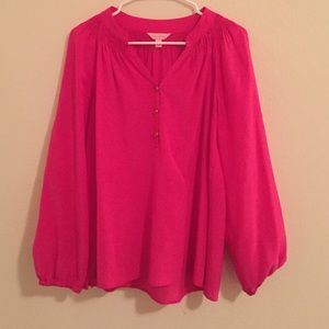 Lilly Pulitzer chiffon blouse!