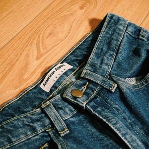 PETITE Dark wash high waist jeans