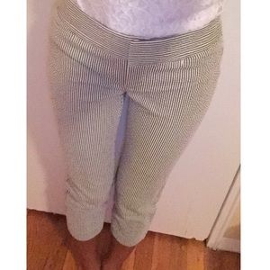 Striped crop pants