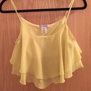 Body Central Yellow Crop - size small