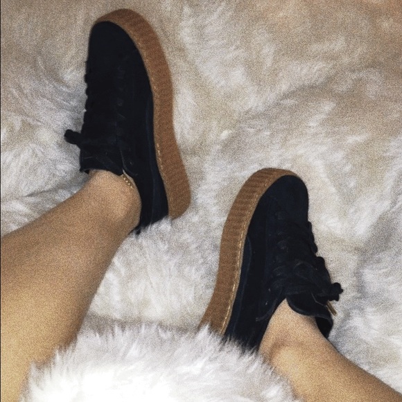 Rihanna's suede creepers.