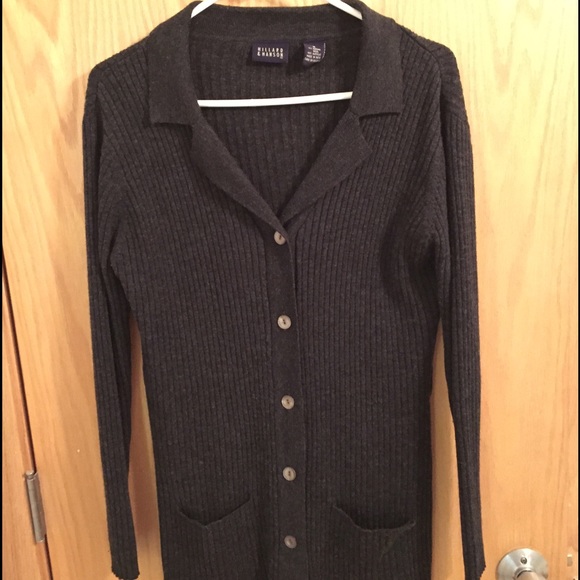 Gray Button Down Cardigan - Medium