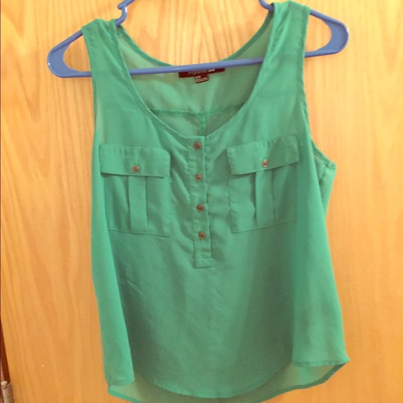 Forever 21 Tank - Green - Small