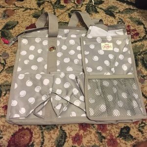 Thirty-One zip top utility tote