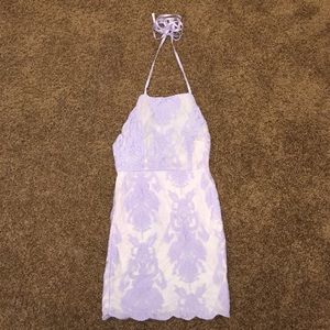 Purple Halter Dress