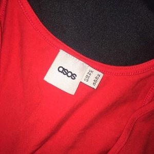 ASOS Dresses - Red ASOS sleeveless bodycon dress. ASOS Dresses - Red ASOS sleeveless bodycon dress.