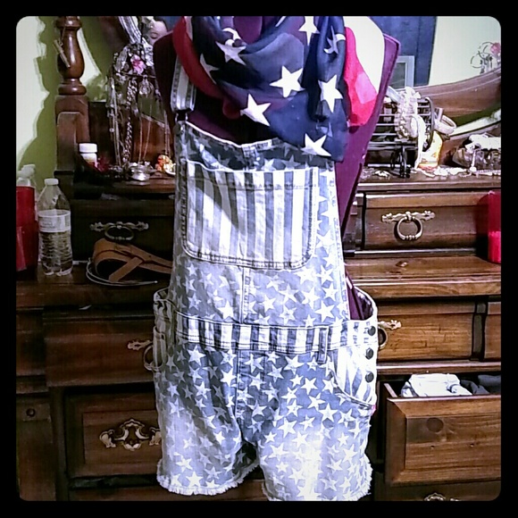 jean overall shorts