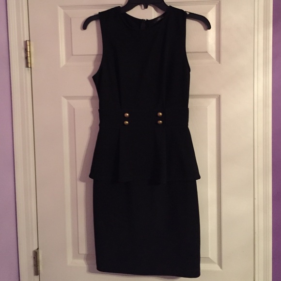 Black Peplum Dress