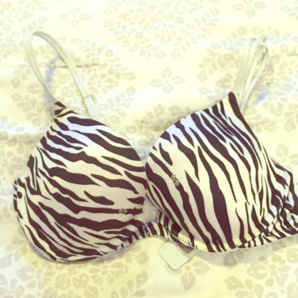Zebra pattern Victoria's Secret bra