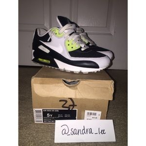 Nike Air Max 90 (GS) | Black/White/Grey/Volt