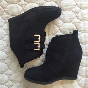 Suede booties