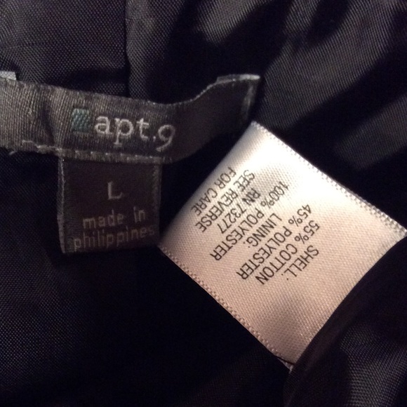 🎉HP🎉 LG BLACK SWING-STYLE JACKET by APT.9 sold - Picture 4 of 4