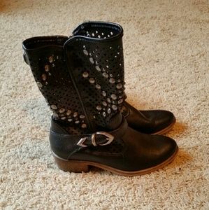 Bare Traps Fashion Biker Boots