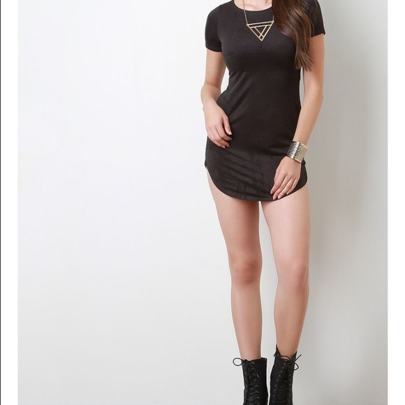 Suede mini dress - Picture 2 of 3