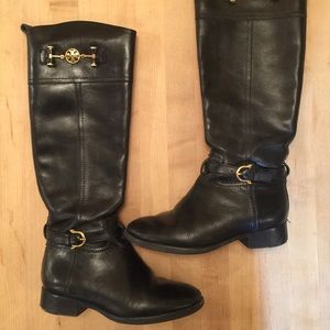 Tory Burch Nadine Riding Boots Black