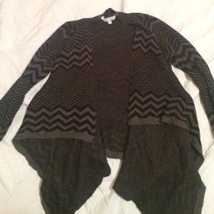 Chevron pattern cardigan