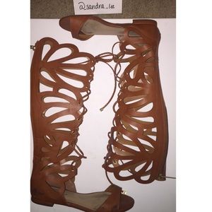 A'GACI | Gladiator Sandals | Cognac