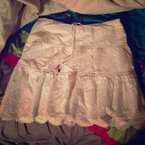 American Eagle White Skirt