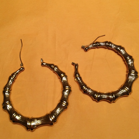 Gold hoop earrings