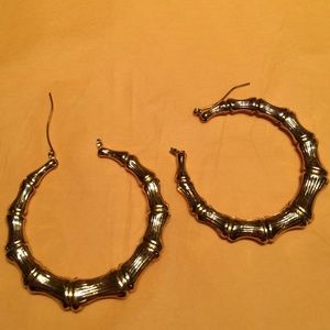 Gold hoop earrings