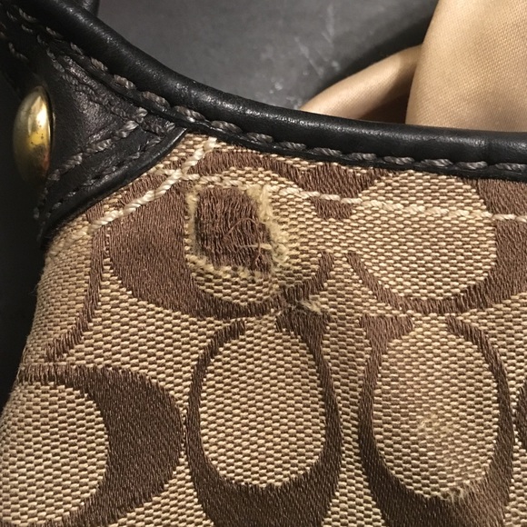 Coach signature c brown shoulder bag ❤️ - Picture 4 of 4