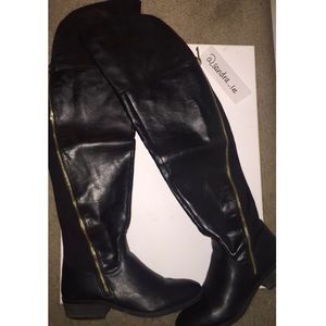 Report Signature Knee High Boots | Black