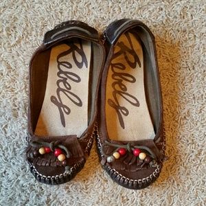 Rebels String Tie Moccasins