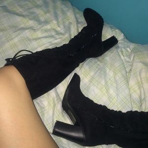 Black Lace up boots