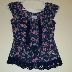 Abercrombie and fitch floral top